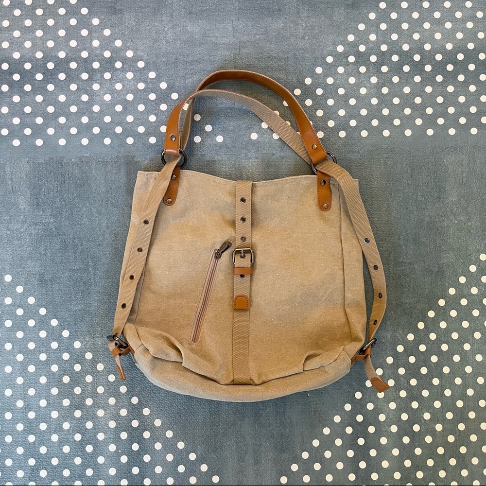 Convertible Canvas Bag/Backpack new without tags